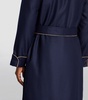 Cashmere-Silk Piped Robe