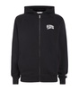 Cotton Logo Zip-Up Hoodie