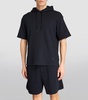 Short-Sleeve Ribbed Hoodie