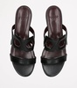 Leather Cut-Out Sandals