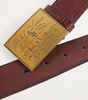 Leather Heritage Plaque Belt