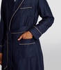 Cashmere-Silk Piped Robe