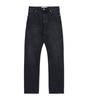 Mid-Rise Straight Jeans