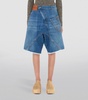 Denim Twisted Workwear Shorts 