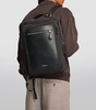 Leather-Trim Backpack