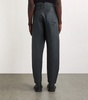 Linen-Blend Shiny Trousers