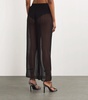 Silk Sheer Wide-Leg Trousers