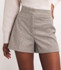 Embellished Herringbone Tailored Shorts