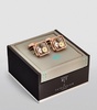 Rose Gold-Plated Square Gear Cufflinks