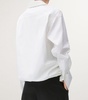 Cotton Poplin Jacquard Belted Shirt 