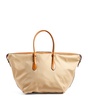 Extra Large Canvas and Leather Bellport Tote Bag