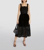 Velvet Embroidered Dana Dress