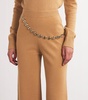 Merino Wool-Blend Chain-Detail Trousers 