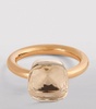 Mixed Gold and White Topaz Nudo Classic Ring