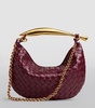 Small Leather Sardine Chain Top-Handle Bag