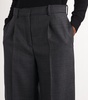 Virgin Wool Check Trousers