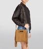 Suede M Top-Handle Bag