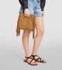 Suede M Top-Handle Bag