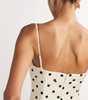 Taffeta Polka-Dot Midi Dress