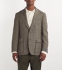 Wool Herringbone Tweed Blazer 