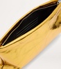 Metallic Leather Bettina Clutch Bag