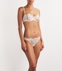 Lace Faux Pearl-Detail Balconette Bra 