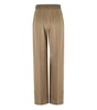 Stine Goya Beige Satin Wide Leg Trousers