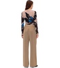 Stine Goya Beige Satin Wide Leg Trousers