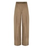 Stine Goya Beige Satin Wide Leg Trousers