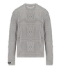 Daily Paper Zuberi Crochet Grey Crewneck Jumper