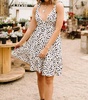 darling dalmatian spot dress in white