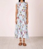 hannah dress in floral sky