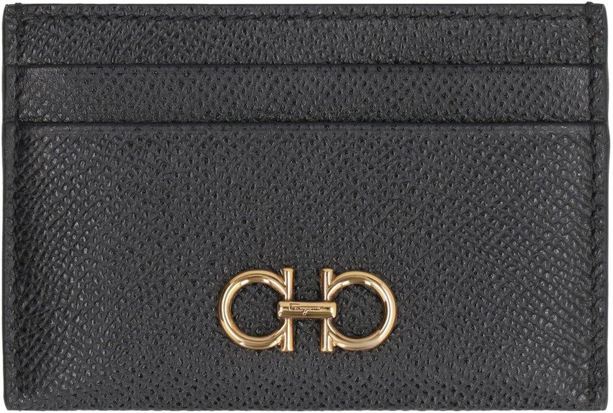 Ferragamo Gancini Plaque Cardholder