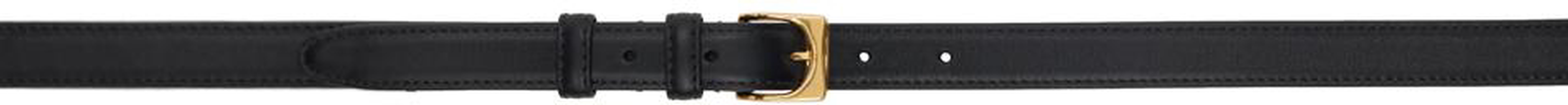 Black Moon Box Calf Leather Belt