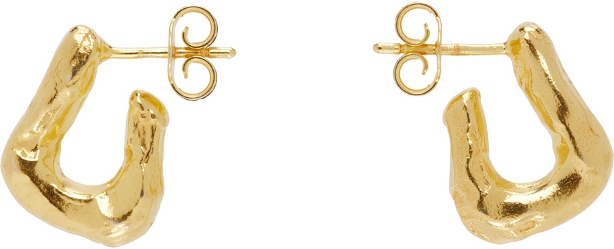 Gold 'The Mini Link of Wanderlust Hoops' Earrings