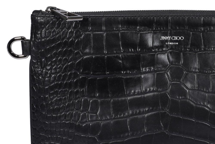 Jimmy Choo Derek Embossed Clutch Bag