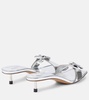 Les Sandales Regalo Basses metallic leather sandals