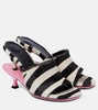 Les Doubles Mules zebra-print calf hair mules