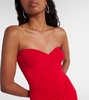 Ruched strapless gown