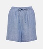 Perth linen Bermuda shorts