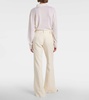 Rhein high-rise wool flared pants