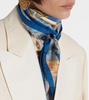 Printed silk scarf