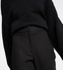 High-rise slim suit pants