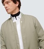 Wool gabardine bomber jacket