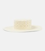 Cutout straw hat