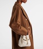 Bon Bon Small faux shearling bucket bag