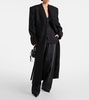 Hooded wool coat 