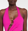 Ring-detail cutout swimsuit