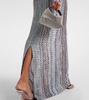 Zig Zag sequined maxi dress