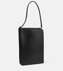 Slim Small leather tote bag